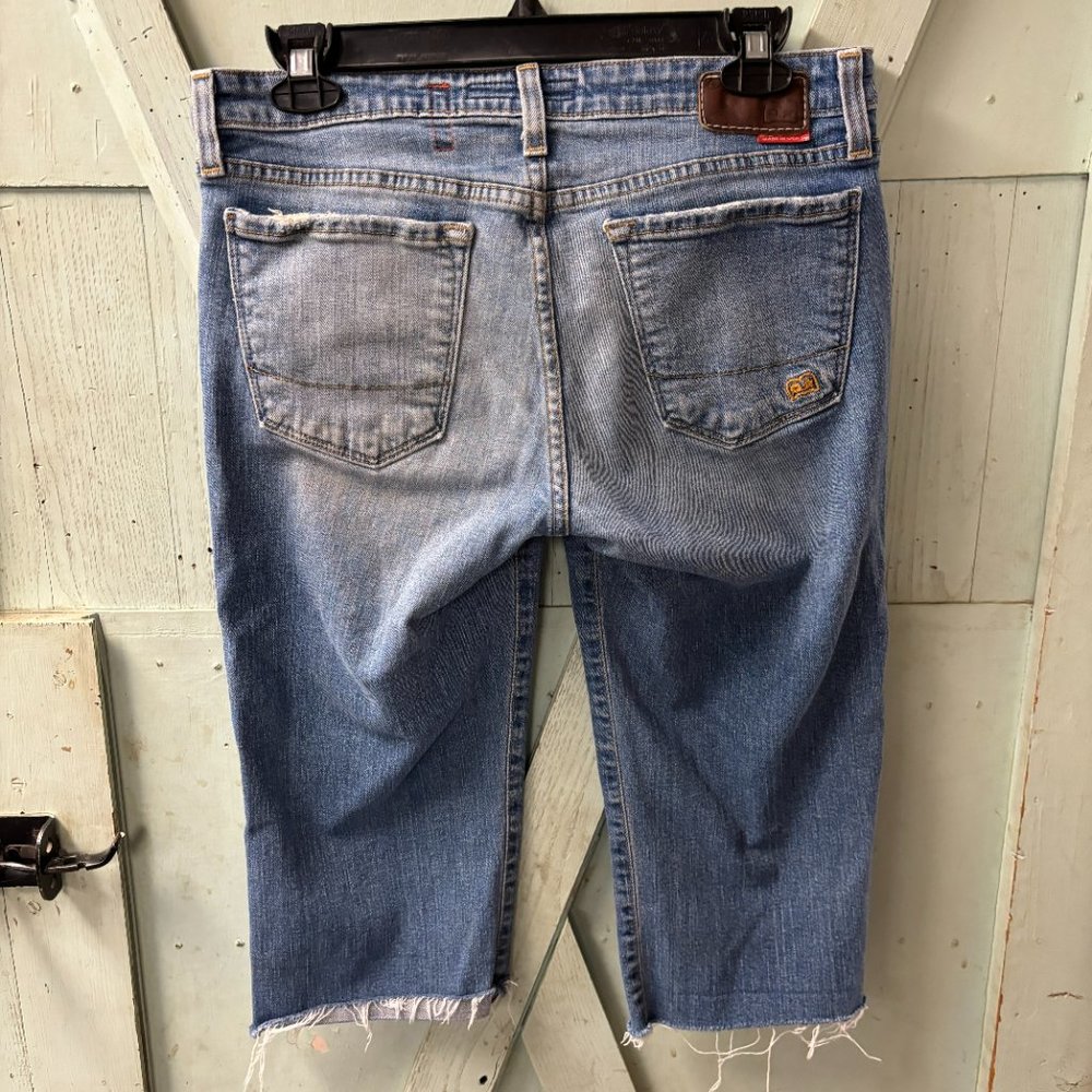 Big Star Sweet Low Boot Cutoff Jean Shorts Size 30T Raw Hem - Picture 8 of 16